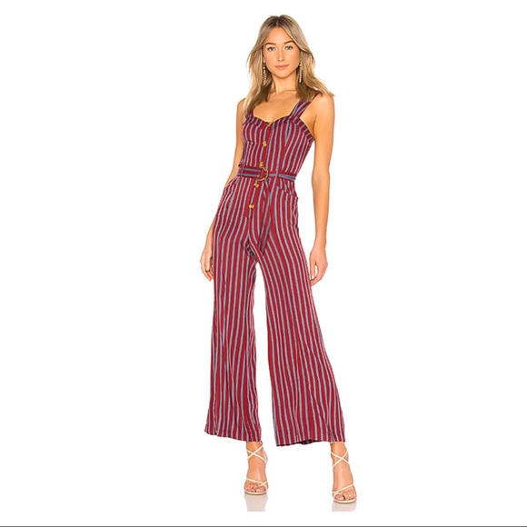FREE PEOPLE BUTTON DOWN JUMPSUIT - Picture 7 of 7